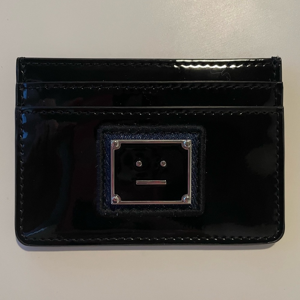 ACNE STUDIOS Black Logo Card Holder